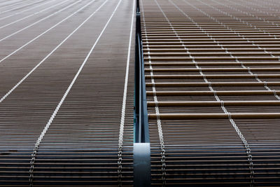 High angle view of escalator