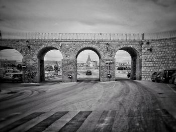 Archway against sky