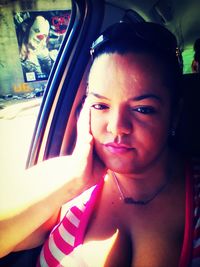 Portrait of young woman