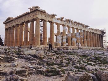 Low angle view of historical building