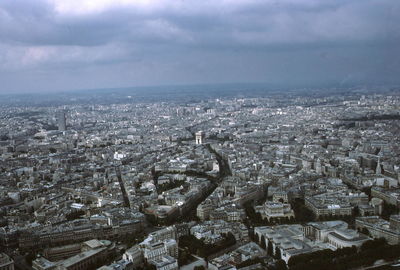 Cityscape seen from eiffel tower