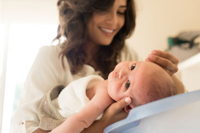 Mother and daughter baby