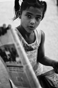 Close-up portrait of girl