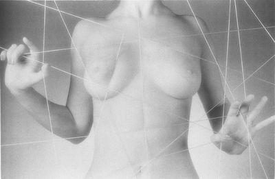 Multiple exposure of woman