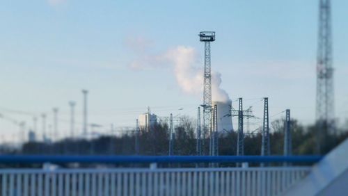 Industrial building against sky