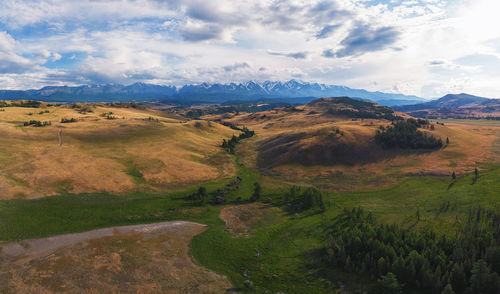 Scenic view of landscape against sky