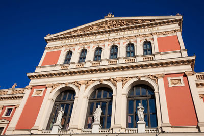 The historic building of the wiener musikverein inaugurated on january of 1870