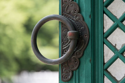 Close-up of metal chain