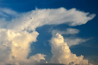 Low angle view of clouds in sky