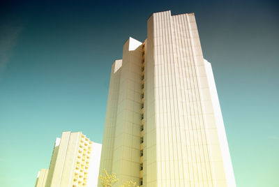 Low angle view of skyscrapers