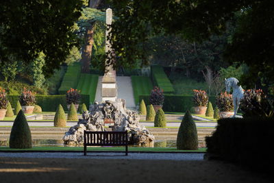 Statue in park