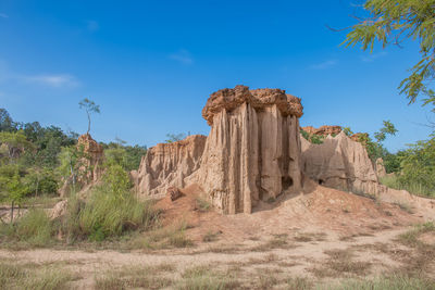 Panoramic view of rock formations