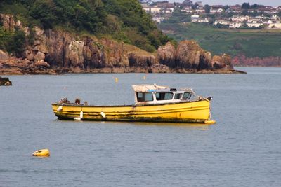 Boats in sea