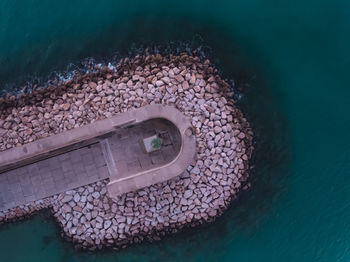 Aerial view, of the lighthouse