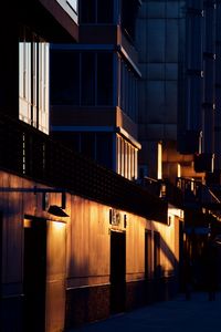 Modern building at night