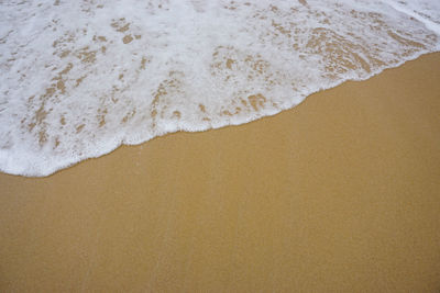 Close-up of sand on beach