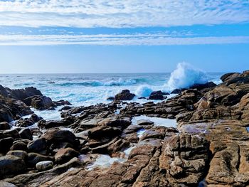 Scenic view of sea against sky