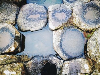 Low section of man in water