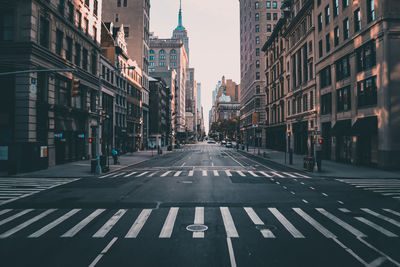 City street amidst buildings