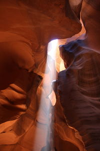 Rock formations in cave