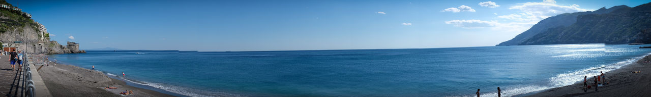 Panoramic view of sea against sky