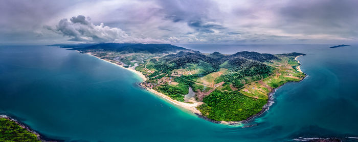 Aerial panorama of bureh beach