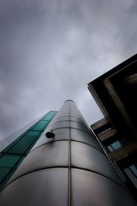 Low angle view of modern building against sky