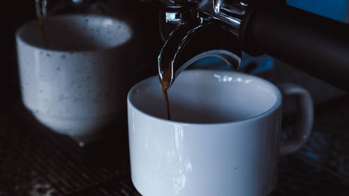 Close-up of coffee cup