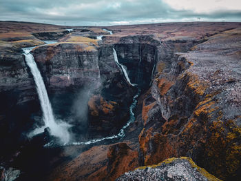 View of waterfall