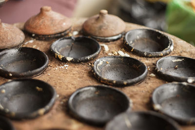 Full frame shot of eggs