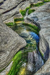 Stream flowing through rocks