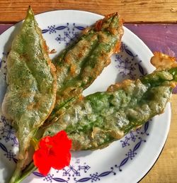 High angle view of salad in plate