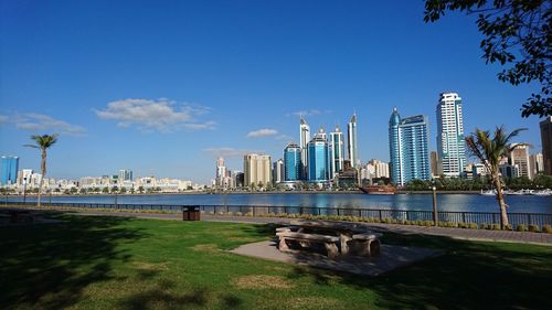 View of city at waterfront