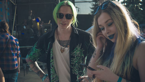 Beautiful young woman in sunglasses