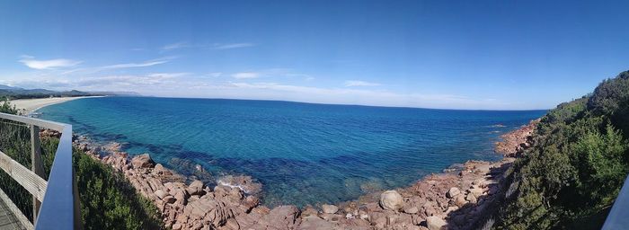 Panoramic view of sea against sky