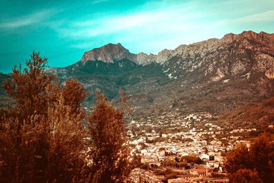 Scenic view of landscape against sky
