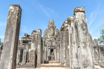 Low angle view of historical building against sky