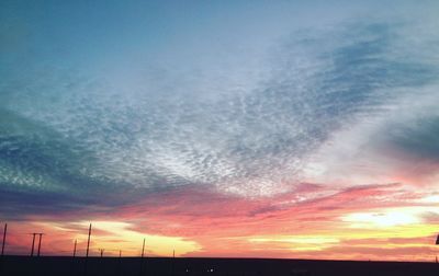 Scenic view of landscape against cloudy sky