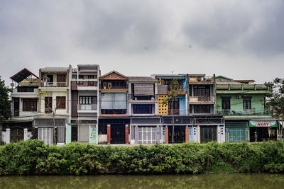 Residential buildings against sky