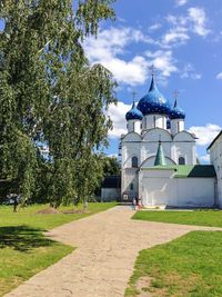 View of church against cloudy sky