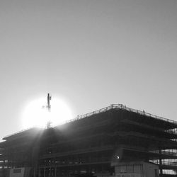 Low angle view of built structure against sky