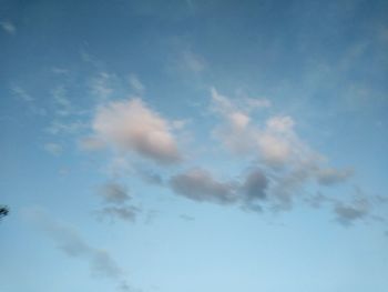 Low angle view of clouds in sky