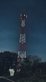 Low angle view of tower against sky