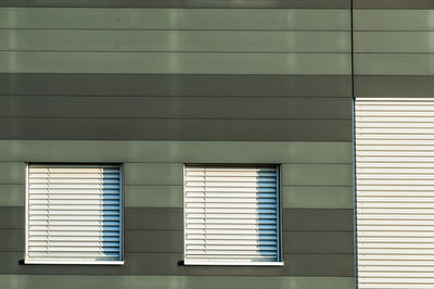 Low angle view of window on building
