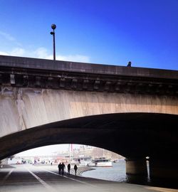 View of bridge with city in background