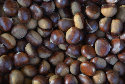 Full frame shot of chestnuts