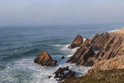 Scenic view of sea against sky