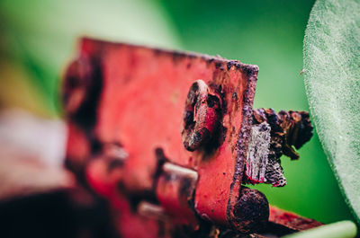 Close-up of rusty metal