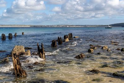 Scenic view of sea against sky