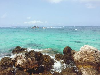 Scenic view of sea against sky